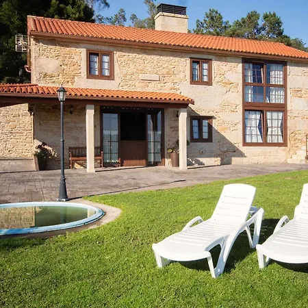 別荘 Ag Casa Rustica Laxe Con Jardin Y Playa A 7km